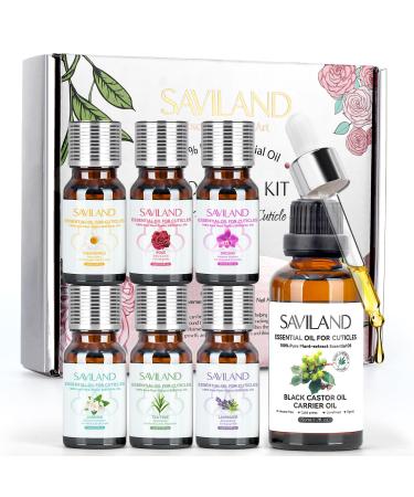 SAVILAND Cuticle Oil with Essential Oil - Nail Oil for Growth Strength Scented Essential Oils for Nails Diffuser Humidifiers Skin Care Massage Laundry DIY Candle Soap Making Gift for Women
