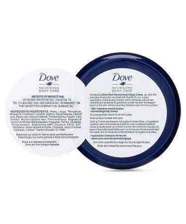 Dove Nourishing Body Care Rich Nourishment Cream - 8.4 FL OZ | For Extra Dry Skin | 48 Hour Moisturization | Face, Hand, and Body | Pack of 1 - Buy Online on SooperMarket.com