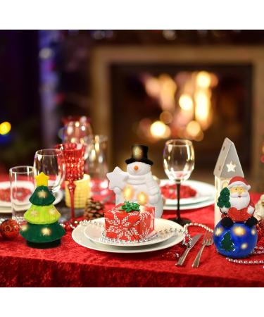 Christmas Ceramic Figurine Paint Kit - Set of 6 Unpainted Ceramics for Kids Art Project | Holiday Party Decoration & Keepsake | Includes Paint & Brushes - Buy Online on SooperMarket.com