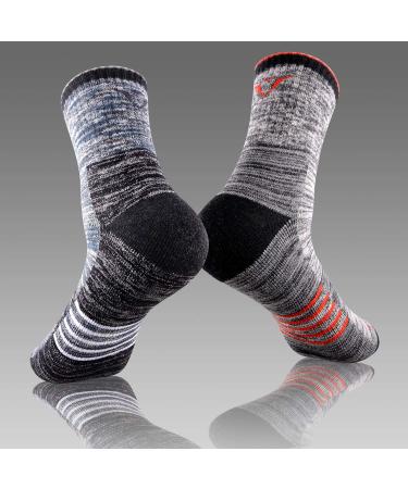 FEIDEER Men's Walking Hiking Socks - Moisture-Wicking Cushioned Quarter Crew Socks for Outdoor Sports - 3/4/5 Pairs, Sizes 6-15, Multiple Color Options - Buy Online on SooperMarket.com