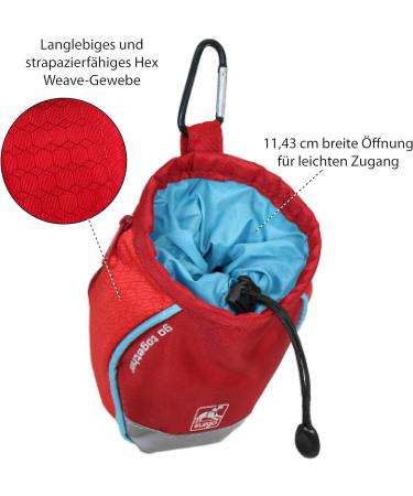 Kurgo Go Stuff-It Food Bag | Keep Dog Treats Fresh for Training | 11 cm Wide Opening | Red - Buy Online on SooperMarket.com