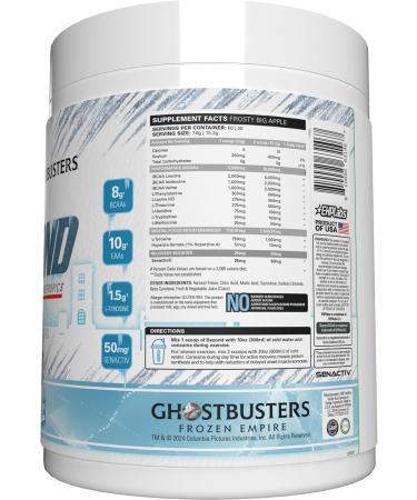 EHP Labs x Ghostbusters Beyond BCAA Powder Amino Acids Supplement for Muscle Recovery - 8g Sugar Free BCAAs Amino Acids Post Workout Recovery Powder & EAA Amino Acids Powder - 60 Servings (Big Apple) Frosty Big Apple - Buy Online on SooperMarket.com