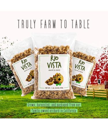 Wilbur Packing Company Rio Vista 16 oz. Walnut Halves & Pieces 2-Pack | California Grown Raw Walnuts | 100% Natural Non-GMO | Unsalted & Shelled | No Preservatives - 1 lb - Buy Online on SooperMarket.com