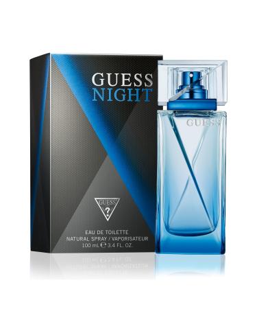 Guess Night Eau de Toilette Spray for Men 3.4 Ounce 3.4 Fl Oz (Pack of 1)
