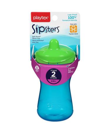 Playtex Sipsters Stage 2 Spout Sippy Cups - 9 oz | Leak-proof Design - Buy Online on SooperMarket.com