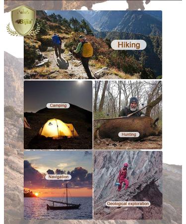 BIJIA Orienteering Map Compass -Sighting Mirror Compass with Adjustable Declination Clinometer and LED light for Hiking  Camping Orienteering Hunting Global Mountaineering Navigating and SAR training. - Buy Online on SooperMarket.com