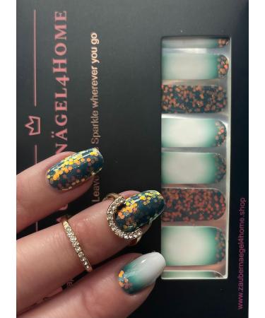 Zaubern gel4Home Nail Foils - 16 Premium Vision Green Nail Wraps for Stunning Nail Art - Buy Online on SooperMarket.com