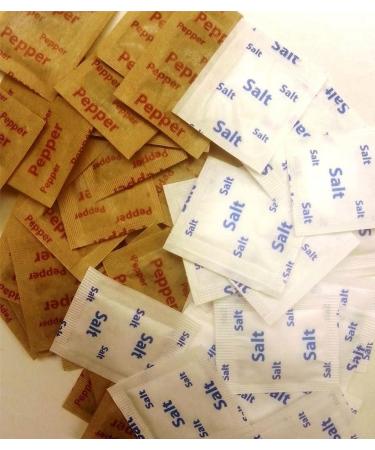 Salt & Pepper Sachets 1000 Salt and 1000 Pepper. Individual Salt Sachets & Pepper Sachets