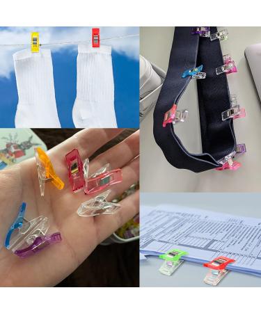 GMMA 120 Pcs Mix Colors Acrylic Sewing Clips - Premium Quilting Clips for Fabric - Storage Bag Clips for Crafts - Buy Online on SooperMarket.com