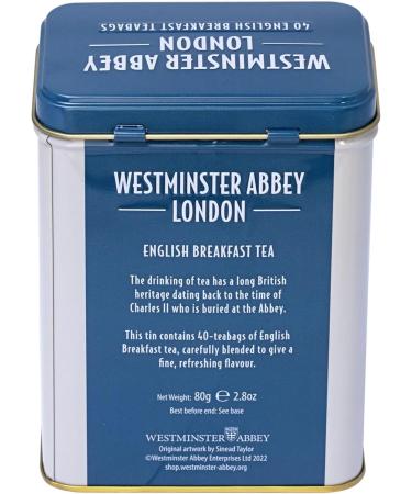 New English Teas Westminster Abbey London Souvenir Tea Caddy with 40 English Breakfast Teabags - Buy Online on SooperMarket.com