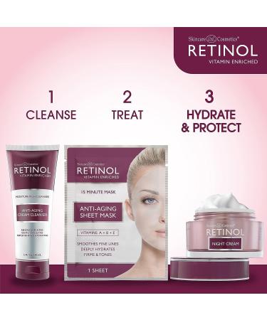 Anti-Aging Retinol Night Cream | Restorative Moisturizer for Younger Looking Skin - Buy Online on SooperMarket.com