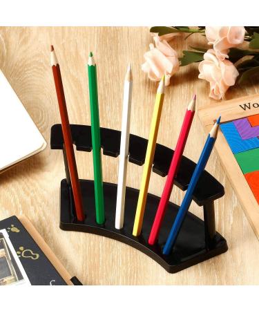 Wresetly 4 Pen Holder 6-Slots Pen Display Stand Nail/Makeup/Art Brush Rack Organizer Holder for Homes(Black) - Buy Online on SooperMarket.com