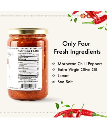Casablanca Market Harissa Gourmet Hot Sauce - Moroccan North African Spice Gift - 10.58oz - Buy Online on SooperMarket.com