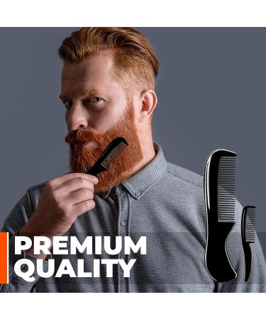 WAJEES Beard Scissors Set for Men - Mustache Scissors with Comb in Carry Pouch | Men's Facial Hair Grooming Kit - Buy Online on SooperMarket.com