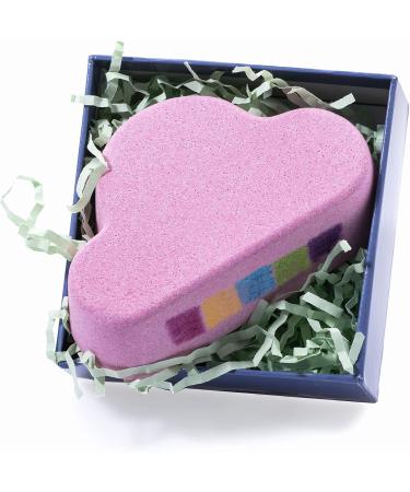 Rainbow Bath Bombs for Children & Women - Aromatherapy Cloud Fizz - Relaxing Bladder-Rich Bath Salts (Pink) - 1 Pack - Buy Online on SooperMarket.com