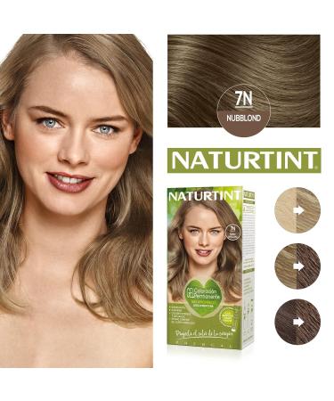 Natureint Biobased Hair Color 7N Nubblond | Ammonia-Free | 170ml | High Natural Ingredients - Buy Online on SooperMarket.com