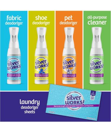 Multipurpose Bathroom Cleaner Spray - Silver Ions Odor Eliminator for Kitchen & Bathroom - Removes Grime Grease & Urine - 16.9oz - Buy Online on SooperMarket.com