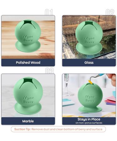 iVyne (8pcs) Premium Vinyl Weeding Tool Kit & Weeding Scrap Collector Soft Grip Tools with Berry  Weeder  Tweezers  Picker Or Hook  and Scraper Set for Silhouette Cameos & Cricut - Green Green 8pcs - Buy Online on SooperMarket.com