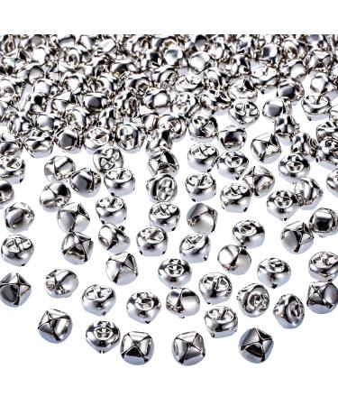 Jingle Bells for Craft, 300 Pieces Bulk DIY Christmas Bells for Decoration, Home Decoration Silver 0.5 inch