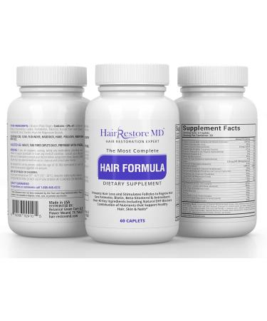 HAIR FORMULA: Biotin Hair Growth Vitamins for Men & Women | Stop Hair Loss & Stimulate Growth | Nourish Hair Skin & Nails - Buy Online on SooperMarket.com