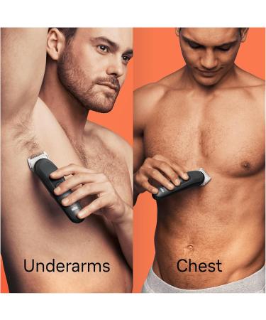 Braun Body Groomer 3 Manscaping Tool For Men With SkinShield Technology Sensitive Comb Wet & Dry 100% Waterproof UK 2 Pin Plug BG3350 Black/Grey - Buy Online on SooperMarket.com
