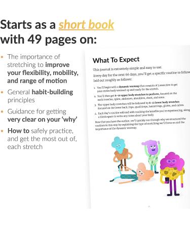 Stretching Sidekick Journal: 66 Guided Routines for Flexibility & Energy | Habit Nest - Buy Online on SooperMarket.com