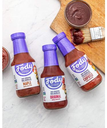 Fody Foods Maple BBQ Sauce | Low FODMAP Certified | Gut Friendly | IBS Friendly Kitchen Staple | Gluten & Lactose Free | Non-GMO - Buy Online on SooperMarket.com