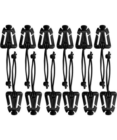 GearHill Molle Web Dominators - Tactical Backpack Accessories, Black 12 Pieces - Buy Online on SooperMarket.com