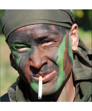 CCbeauty 3-Color Camo Face Paint + 10 Wipes | Oil Resistant Military Makeup for Spirit Week & Cosplay - Black Brown Green - Buy Online on SooperMarket.com