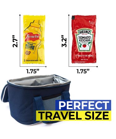 Grab-n-Go Condiment Packs - 200 Single Serve Ketchup and Mustard Packets for Picnics, BBQs, and Travel - Buy Online on SooperMarket.com