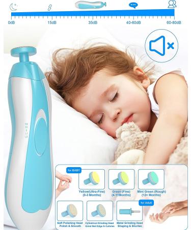 OTTOLIVES 24 in 1 Baby Healthcare & Grooming Kit - Electric Nail Trimmer Set for Newborns to Toddlers - Nursery Health Care & Haircut Tools - Blue - Buy Online on SooperMarket.com