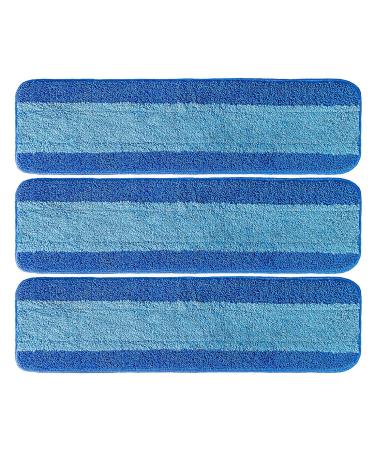 3 Pack for Bona Microfiber Cleaning Pad, Microfiber Mop Pads Compatible with Bona Mop for Bona Hardwood Floor Cleaner 18 Inch Normal Normal