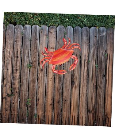 Cabilock 1pc Wall Decoration Pendant Outdoor Wall Art Wall Sticker Decor Decoration for Home Red Wrought Iron - Buy Online on SooperMarket.com