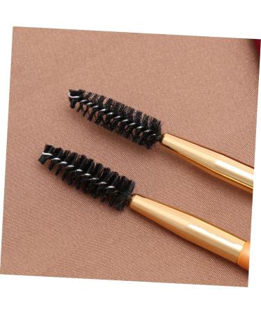 Baluue 9 Pcs Makeup Brush for Eyebrow Double Head Makeup Brush Eyebrow Brush Brow Powder Brush Golden - Buy Online on SooperMarket.com