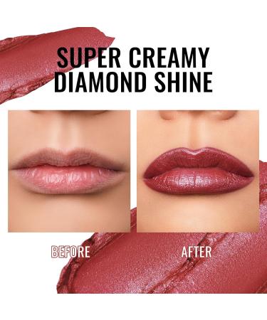 Oulac Diamond Lustre Lipstick Rosa - Highly Pigmented Vegan Long-Lasting Moisturizing Formula - D04 Brunt Rose for Striking Lip Makeup - Buy Online on SooperMarket.com