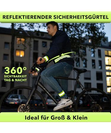 High Visibility Avana Reflector Belt - Safety Reflecting Belt for Jogging & Biking - Yellow Reflector Belt - Buy Online on SooperMarket.com