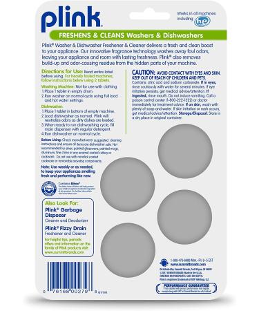 Plink Washer & Dishwasher Freshener Pack - Stain Remover & Odor Eliminator - 12 Count - Buy Online on SooperMarket.com