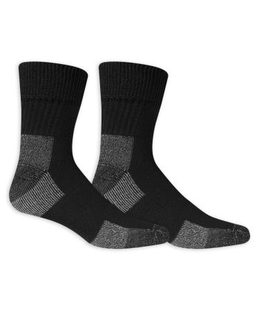 Dr. Scholl's Men's 2 Pack Non-Binding Diabetes and Circulatory Work Ankle Socks Black Shoe Size 7 to 12