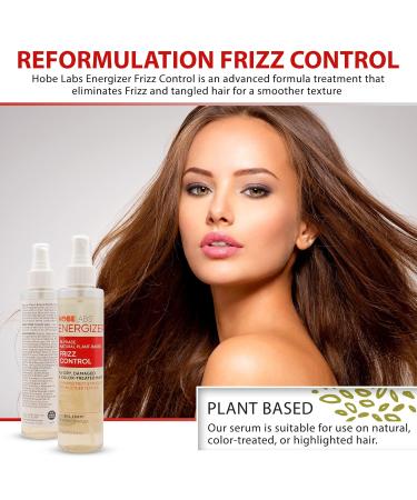 Hobe Labs Energizer Frizz Control 6 oz - Eliminate Frizz Tangles & Boost Shine | Plant-Based Hair Smoothing Solution - Buy Online on SooperMarket.com