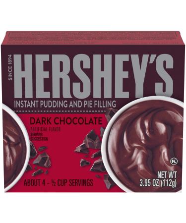 Hershey's Instant Dark Chocolate Pudding & Pie Filling (3.95 oz Boxes, Pack of 24)