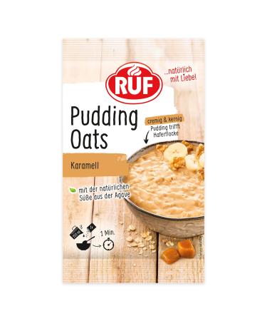 Call pudding oats caramel harmonious mix of caramel pudding and whole grain harbor flakes without sugar sunk with agave syrup 1 x 64g bag 64 g (1 Pack) caramel