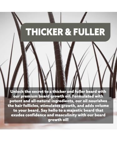 Beard Growth Kit - 30 Day Supply | Beard Growth Oil & Roller for Fuller Beards - Buy Online on SooperMarket.com