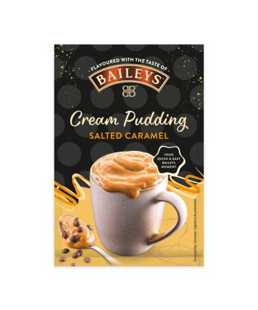 Baileys cream pudding caramel alcohol -free unmistakable original Baileys taste practical dessert from the cup without cooking 1x59g bag 150 ml (1 Pack) Salted Caramel