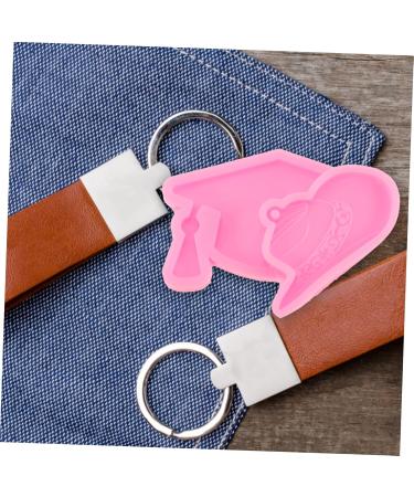 STOBOK Graduation Gift 2pcs Key Chains for Crafts Resin Molds Football Charms Congrats Keychain Mold Jewelry Candy Portable - Buy Online on SooperMarket.com
