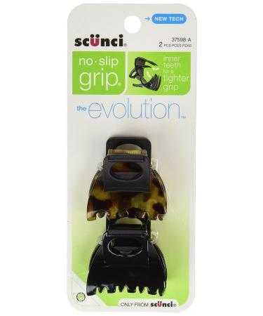 Scunci Double Teeth Jaw Clips - No-Slip Grip - 2 Count - Pack of 1 - Buy Online on SooperMarket.com