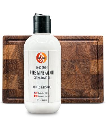 Torch Paste Mineral Oil for Wood Burned Crafts - Food Grade - Pure Conditioner for Cutting Boards Charcuterie Boards Butcher Blocks - Kitchen Wood Utensils - 8 oz.