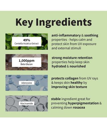 IUNIK Centella Calming Vegan Moisture SPF 50+ PA++++ Sunscreen 4 Oz - Matte Finish for Sensitive Skin - Buy Online on SooperMarket.com