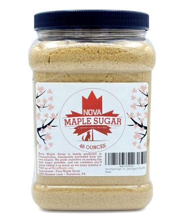 Nova Maple Sugar - Pure Grade-A Maple Sugar (3 Pounds) 3 Pound (Pack of 1)