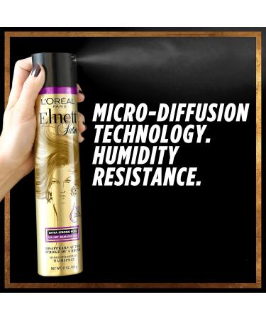 L'Oreal Paris Elnett Satin Precious Oils Hairspray 11 Ounce (1 Count) Argan Oil Unscented 11 Ounce (Pack of 1) - Buy Online on SooperMarket.com