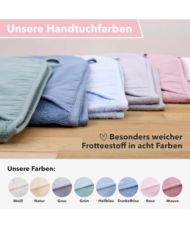 Personalized Hooded Towel for Babies & Kids - 100% Cotton 75x75cm Gray Towel for Boys & Girls - Buy Online on SooperMarket.com